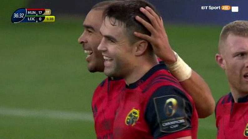 Watch: Conor Murray's Superb No-Look Pass Helps Stretch Munster Lead