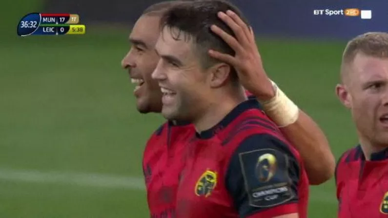 Watch: Conor Murray's Superb No-Look Pass Helps Stretch Munster Lead