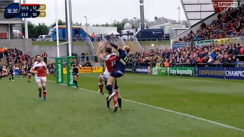 Watch: Tommy Bowe Takes To The Sky To Secure Sensational Ulster Try Against Clermont