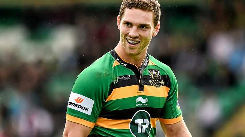 23 August 2014; George North, Northampton Saints. Pre-Season Friendly, Northampton Saints v Leinster, Franklins Gardens, Northampton, England. Picture credit: Ramsey Cardy / SPORTSFILE