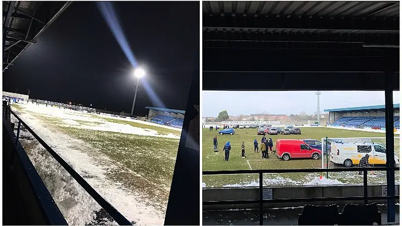 Fans Go To Heroic Lengths To Save Irish Cup Game From Snow