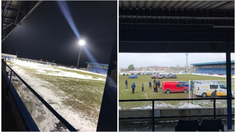 Fans Go To Heroic Lengths To Save Irish Cup Game From Snow