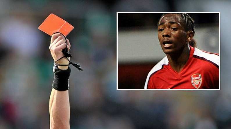 Referee Sends Ex-Arsenal Player Off For Merely Stating His Name