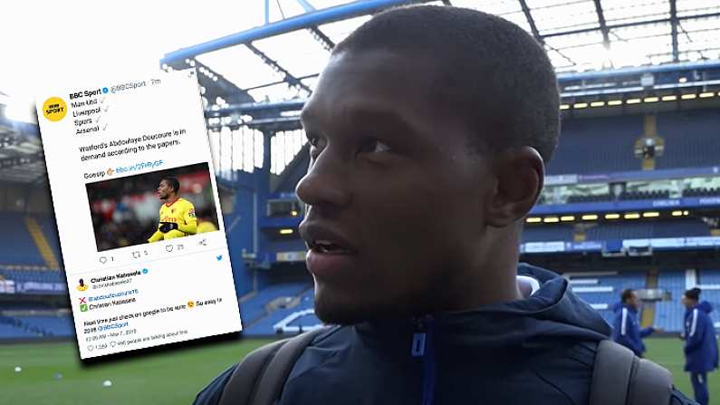 Watford Defender Christian Kabasele Has Perfect Answer To BBC Photo Mix-Up