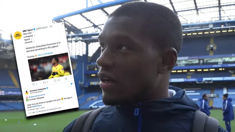 Watford Defender Christian Kabasele Has Perfect Answer To BBC Photo Mix-Up