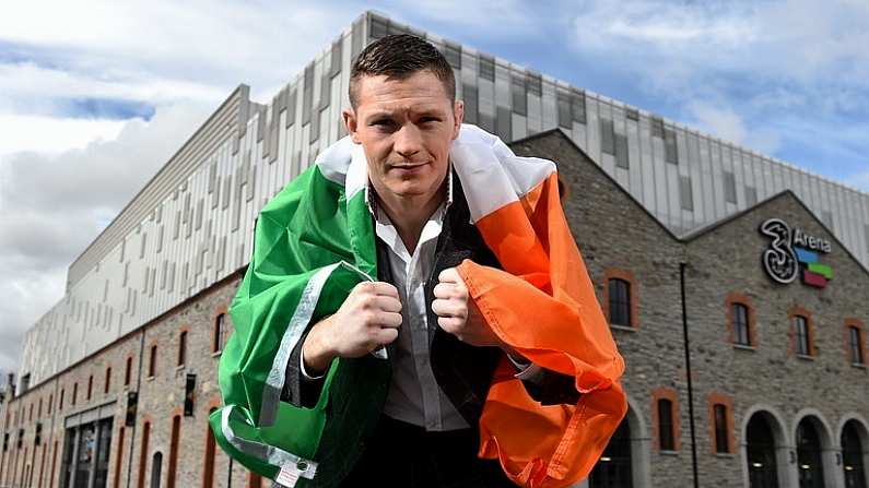 29 July 2015; UFC fighter Joseph Duffy poses for a portrait at the announcement of his lightweight bout against Dustin Poirier in the 3Arena, Dublin on 24th October. 3Arena, Dublin. Picture credit: Ramsey Cardy / SPORTSFILE