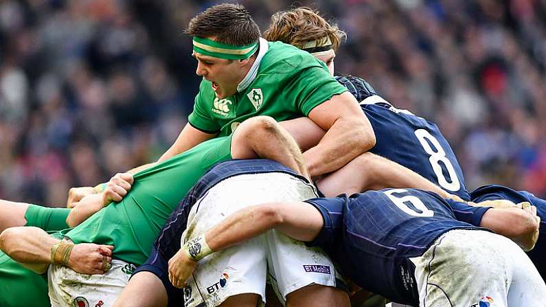 4 February 2017; CJ Stander of Ireland during the RBS Six Nations Rugby Championship match between Scotland and Ireland at BT Murrayfield Stadium in Edinburgh, Scotland. Photo by Ramsey Cardy/Sportsfile