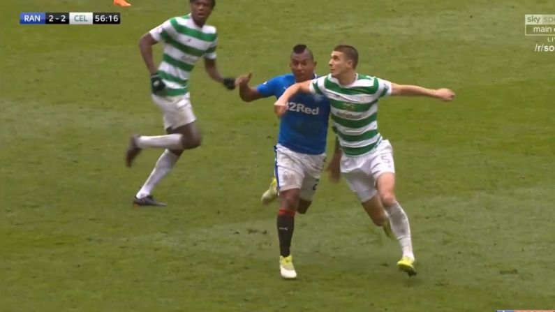 Watch: Šimunovic Sent-Off During Celtic V Rangers For Crazy Elbow