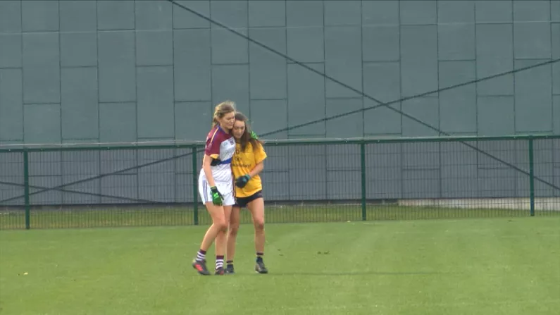 Watch: Touching Scene As Opposing Sisters Meet At Final Whistle