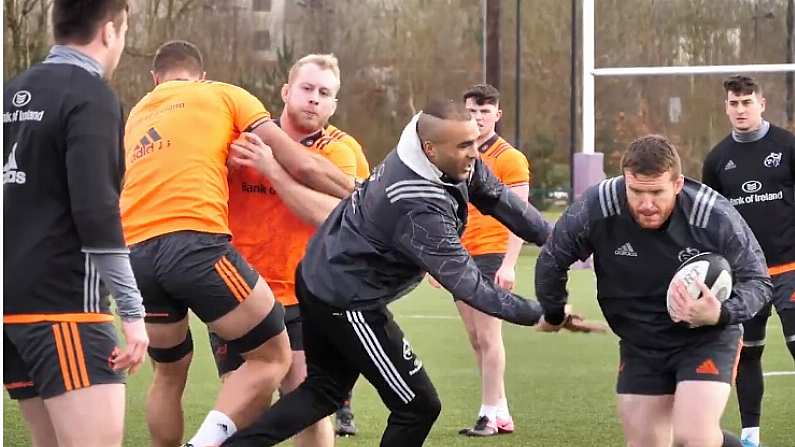 Watch: Simon Zebo Floored By Sherry Step In Munster Training