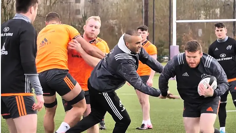 Watch: Simon Zebo Floored By Sherry Step In Munster Training