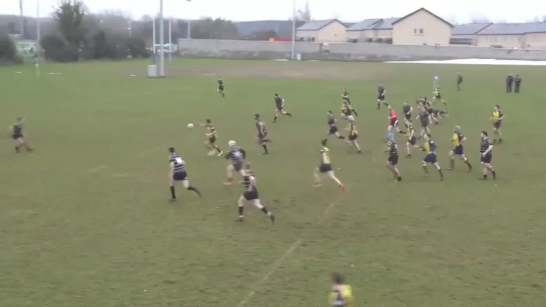 Watch: Clondalkin Out-Half Pulls Off Epic Double-Chip Solo Try
