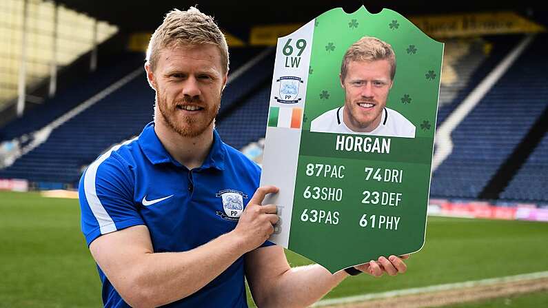 14 March 2018; Preston North End and Republic of Ireland's Daryl Horgan shot for EA Sports at Deepdale Stadium in Preston, England. Photo by Stephen McCarthy/Sportsfile *** NO REPRODUCTION FEE ***