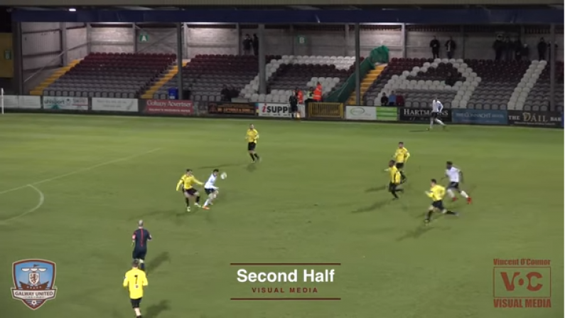 Watch: Galway's Conor Barry Channels Inner-Bergkamp With Great Goal