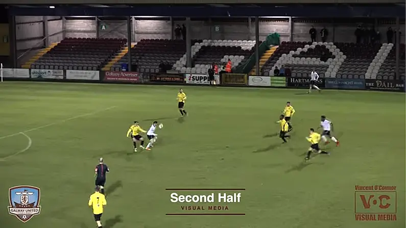 Watch: Galway's Conor Barry Channels Inner-Bergkamp With Great Goal