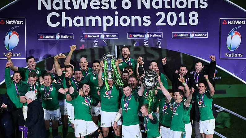 Watch: Irish Heroes Collect Triple Crown And Six Nations Trophy After Grand Slam Win