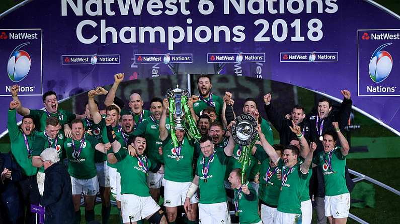 Watch: Irish Heroes Collect Triple Crown And Six Nations Trophy After Grand Slam Win