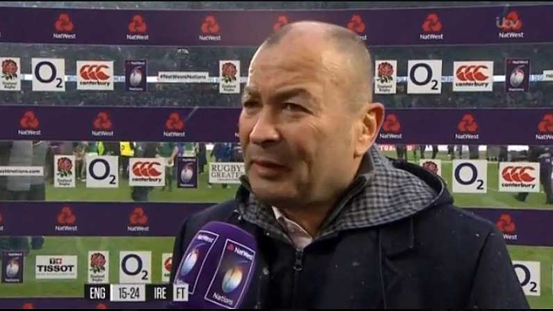 Watch: Humbled Eddie Jones' Downbeat Interview As Ireland Steal England's Grand Slam Dream