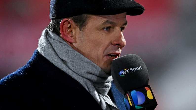 20 November 2015; BT Sport pundit Austin Healey. European Rugby Champions Cup, Pool 1, Round 2, Ulster v Saracens. Kingspan Stadium, Ravenhill Park, Belfast. Picture credit: Ramsey Cardy / SPORTSFILE