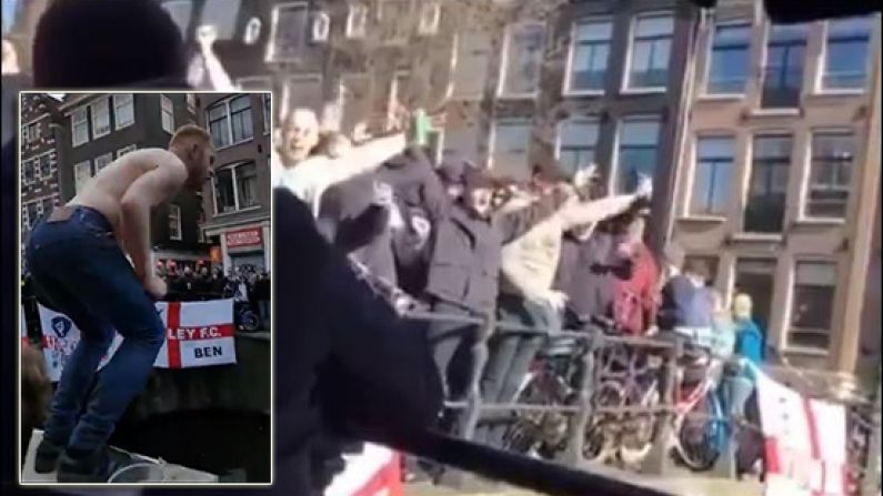 Watch: England Fans Are At It Again