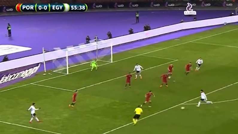 Watch: Mo Salah Has Scored A Beautiful Curling Effort Against Portugal