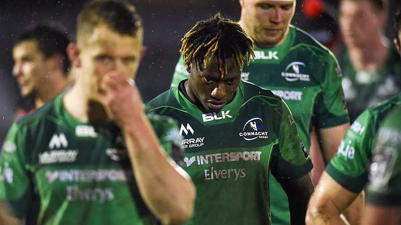 23 March 2018; Niyi Adeolokun of Connacht after the Guinness PRO14 Round 18 match between Connacht and Edinburgh at the Sportsground in Galway. Photo by Diarmuid Greene/Sportsfile