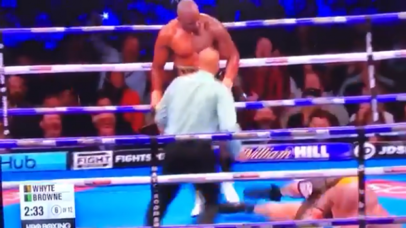 Watch: Dillian Whyte KOs Lucas Browne With 'Thunderous Left Hook'