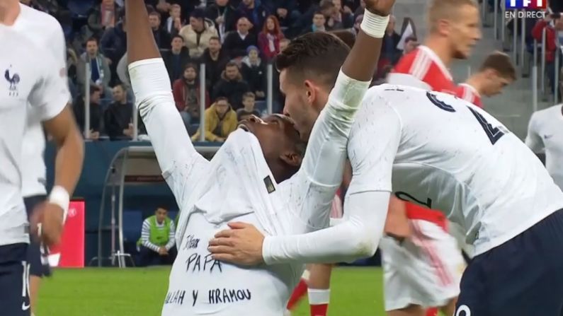 Watch: Paul Pogba Scores Free-kick, Celebrates With Touching Tribute