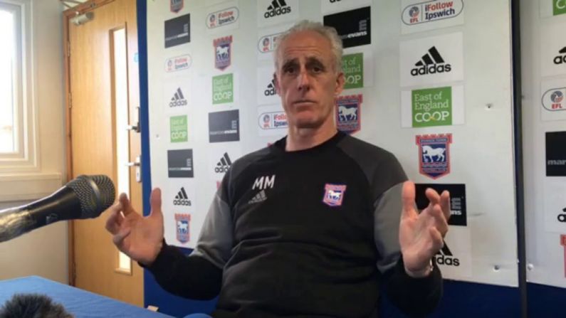 Ipswich Confirm That Mick McCarthy Is Moving On At End Of The Season