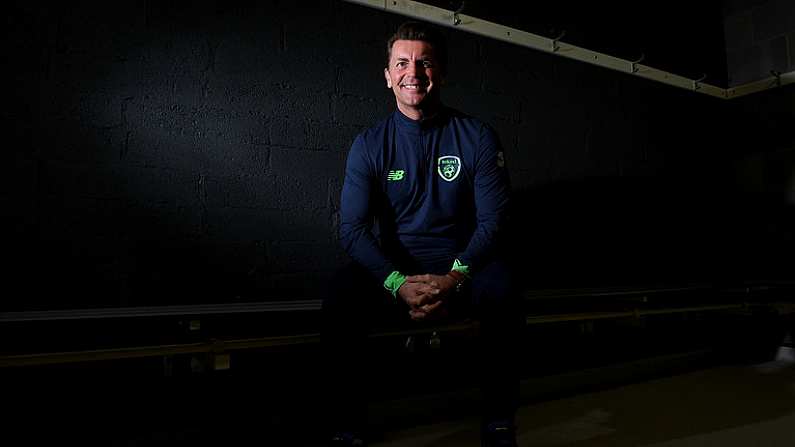 29 March 2018; Republic of Ireland Women's National Team manager Colin Bell poses for a portrait after a Republic of Ireland WNT press conference at FAI HQ in Abbotstown, Dublin. Photo by Matt Browne/Sportsfile