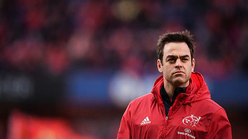 21 January 2018; Munster head coach Johann van Graan during the European Rugby Champions Cup Pool 4 Round 6 match between Munster and Castres at Thomond Park in Limerick. Photo by Stephen McCarthy/Sportsfile