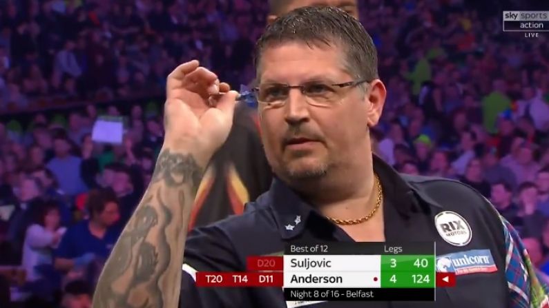 Watch: Gary Anderson Pulls It Out Of The Bag With Fantastic Bullseye
