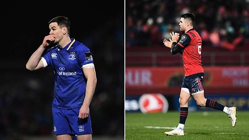 6 January 2018; Jonathan Sexton of Leinster during the Guinness PRO14 Round 13 match between Leinster and Ulster at the RDS Arena in Dublin. Photo by David Fitzgerald/Sportsfile