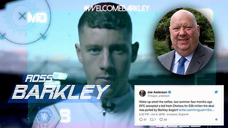 Mayor Of Liverpool Suspects Foul Play Amid Ross Barkley's Move To Chelsea