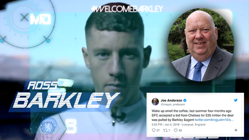 Mayor Of Liverpool Suspects Foul Play Amid Ross Barkley's Move To Chelsea