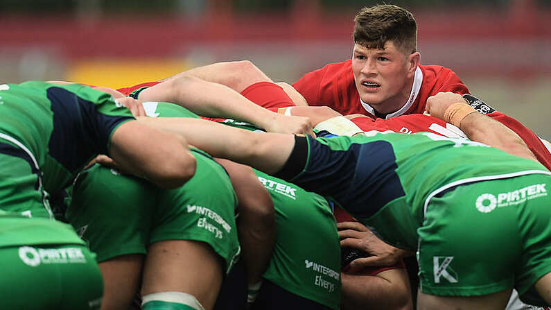 6 May 2017; Jack ODonoghue of Munster during the Guinness PRO12 Round 22 match between Munster and Connacht at Thomond Park, in Limerick. Photo by Brendan Moran/Sportsfile