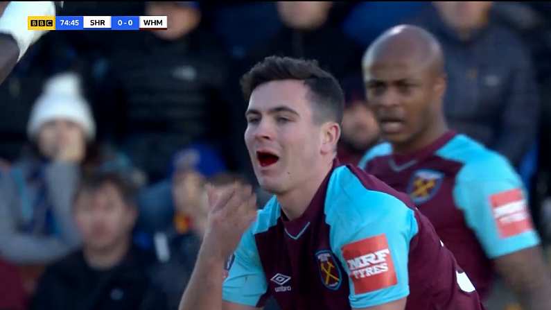 Watch: Irish U-21 Josh Cullen Takes An Almighty Kick To The Face