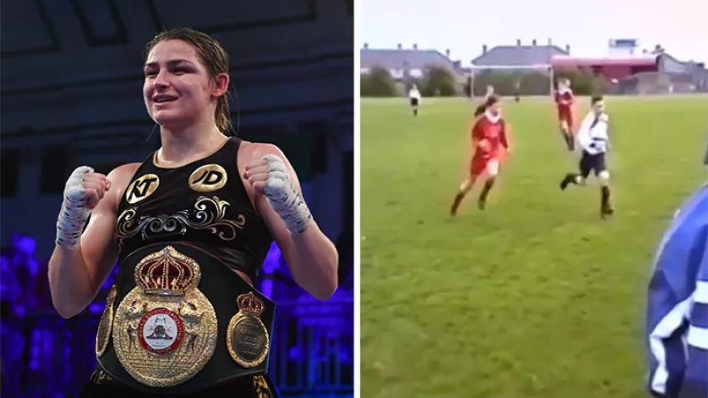 Watch: 12-Year-Old Katie Taylor Takes No Prisoners Among Lads' Soccer Match