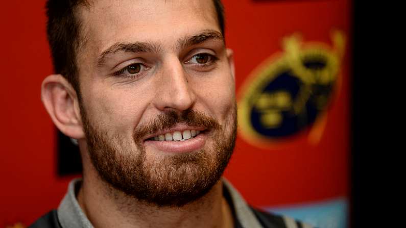 30 October 2017; Jean Kleyn of Munster during a press conference at the University of Limerick in Limerick. Photo by Diarmuid Greene/Sportsfile