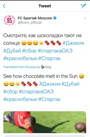 spartak moscow tweets