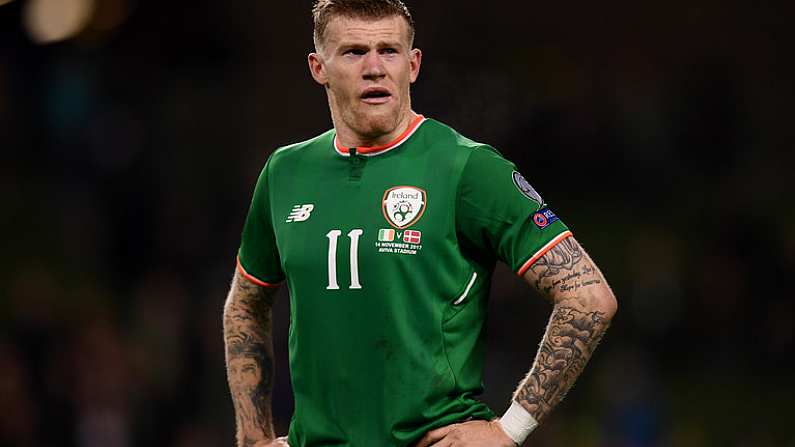 14 November 2017; James McClean of Republic of Ireland after the FIFA 2018 World Cup Qualifier Play-off 2nd leg match between Republic of Ireland and Denmark at Aviva Stadium in Dublin. Photo by Stephen McCarthy/Sportsfile