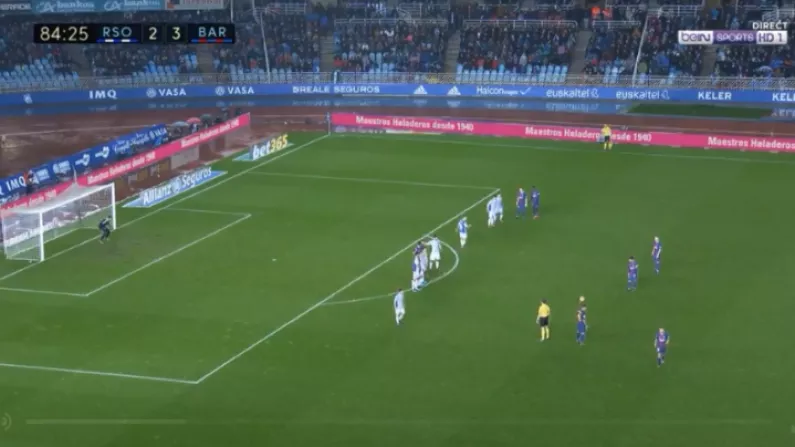 Watch: Lionel Messi Hits Incredible Free-Kick In Stunning Barca Comeback