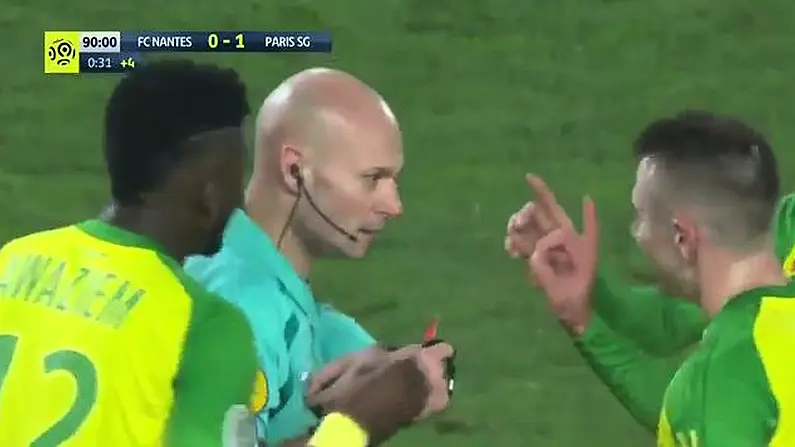French Ref Surely In Hot Water After Nantes Vs PSG Closes With Farcical Scenes