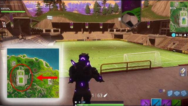 Soccer Fields In Fortnite Battle Royale Here S Where To Find The New Secret Soccer Pitch In Fortnite Balls Ie