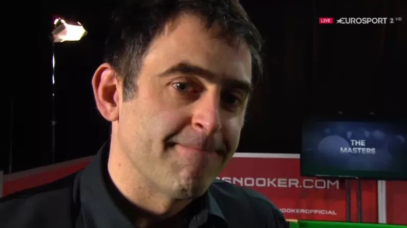 Watch: 'Double Visioned, I'm Dizzy' Ronnie O'Sullivan Clearly Not Well Post Loss