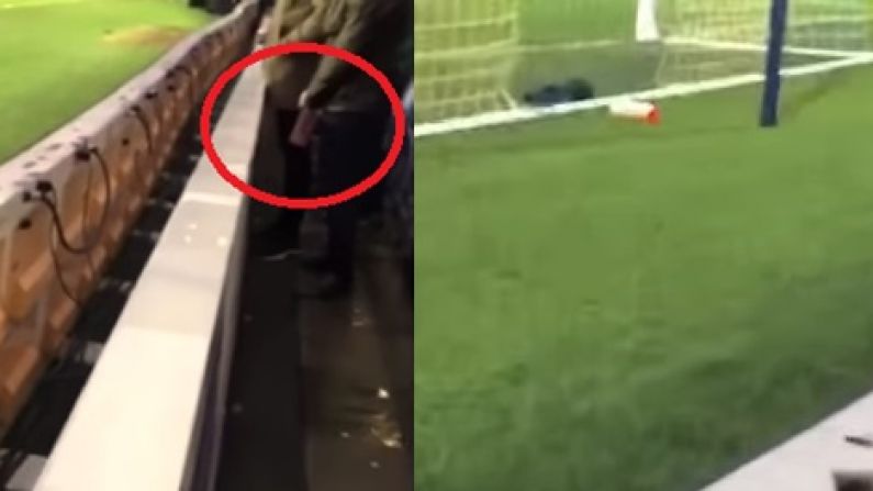 Watch: Middlesbrough Fan Arrested After Pissing In 'Keeper's Bottle