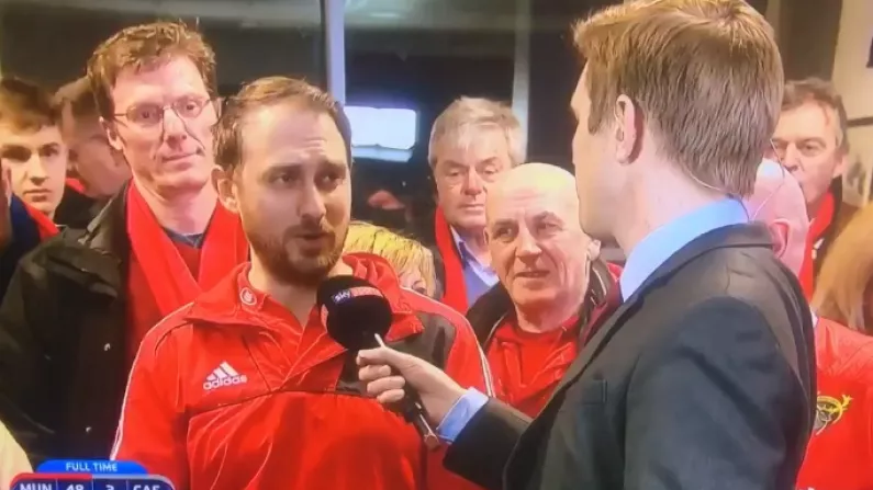 Munster Fan Vexes Sky Sports With Perfectly Placed "Fuckin'" In Interview