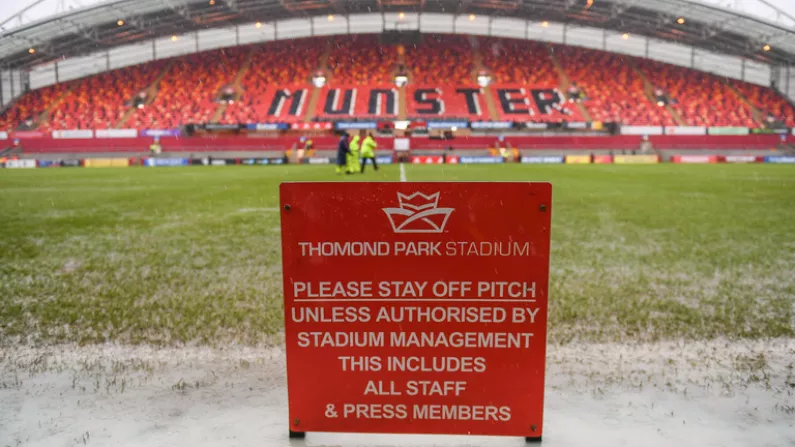 Munster Champions Cup Game Delayed Due To Heavy Rain In Limerick