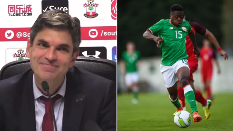 Southampton Manager Praises 17-Year-Old Irish Striker After Making Premier League Debut