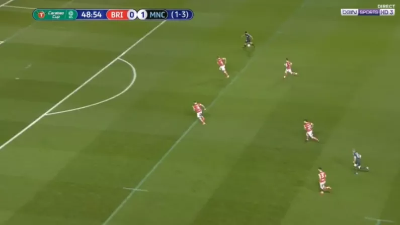 Watch: Kevin De Bruyne Stunning Pass Frees Aguero For Classy Goal